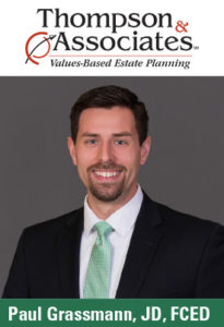 Expert estate planning adviser. Paul Grassman, from Thompson & Associates