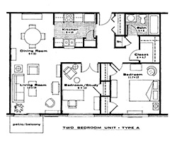 Two Bedroom Floor Plan - A