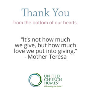 United Church Homes staff appreciation