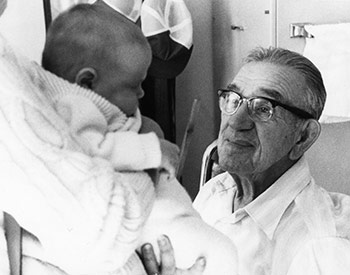 Fairhaven Man and baby