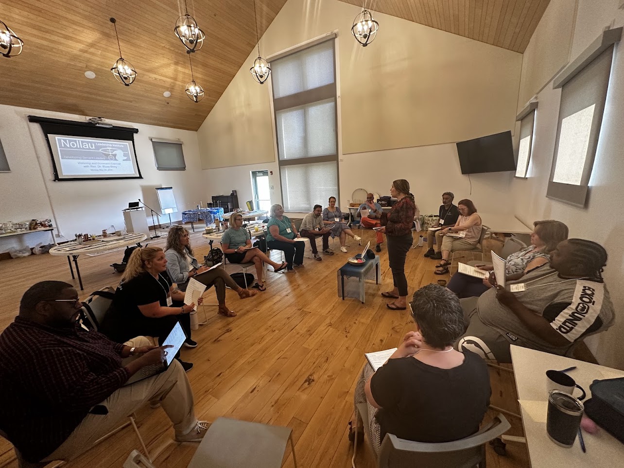 Leaders gather for instruction at the 24/25 Nollau retreat.
