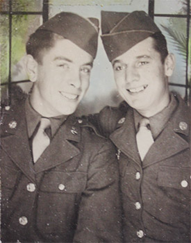 George, left, as a new enlistee george fagert 0266