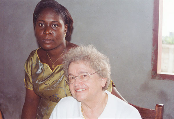 Brenda Gould and her friend Chantal Banza