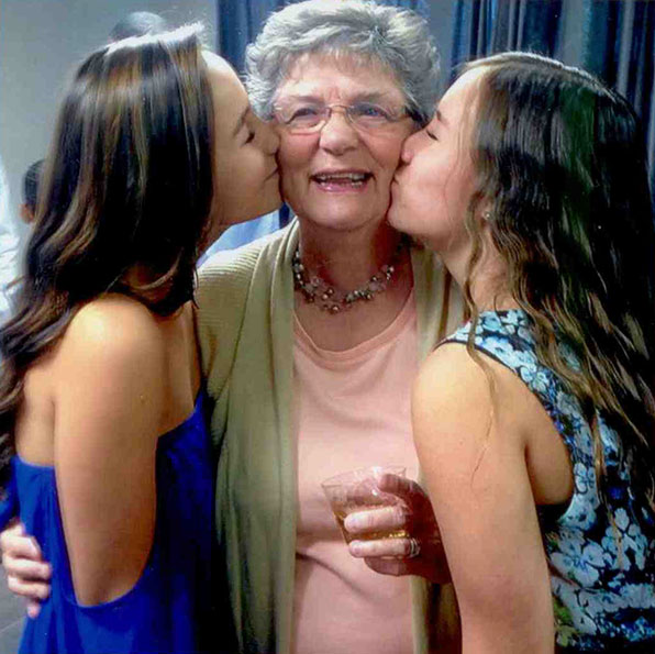Beryl Ashton with granddaughters Bethany Grace (left) and Ellie May (right)