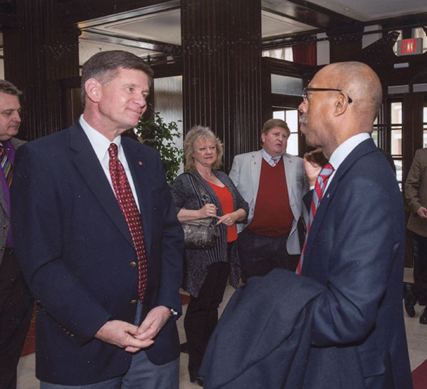 Rev. Kenneth Daniel meets with OSU President Dr. Michael V. Drake