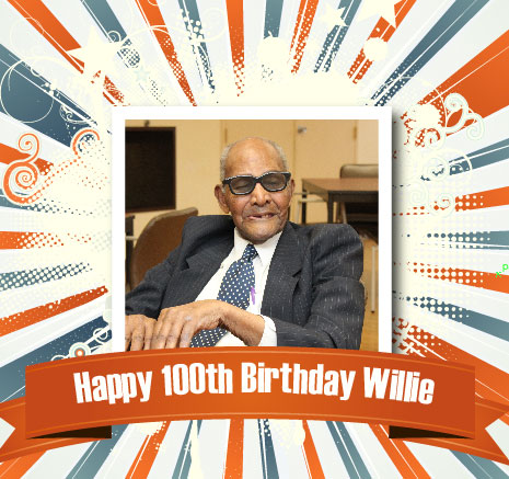 Willie Rogers celebrates his 100th birthday