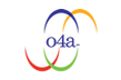 Logo featuring the text "O4A" intertwined with four wavy lines in red, green, blue, and yellow.