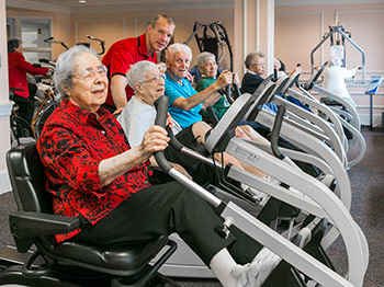Trinity Community residents stay active and engaged. trinity residents 3485